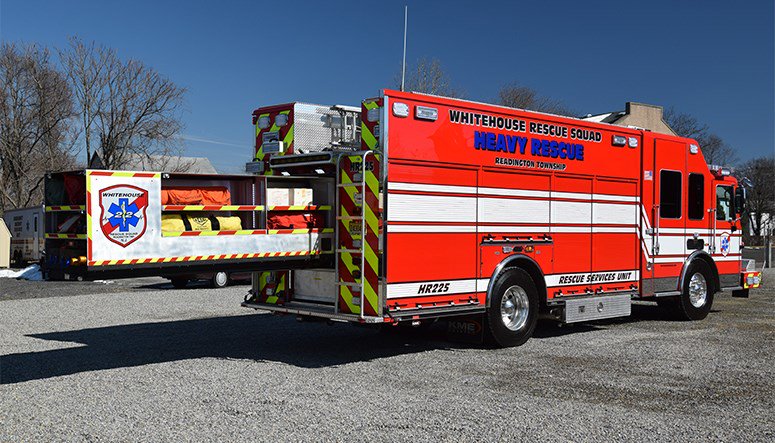 1FPGroup's tweet photo. #ThrowbackThursday Today weβd like to highlight the Whitehouse Rescue Squad of Readington, New Jersey and their rig: a KME 100β PredatorTM Panther LFD Body with a 22β Raised Roof. #AlwaysFirstBuiltToLast #Fire #Rescue #Firetruck #NJFire https://t.co/3We6EFyrG5