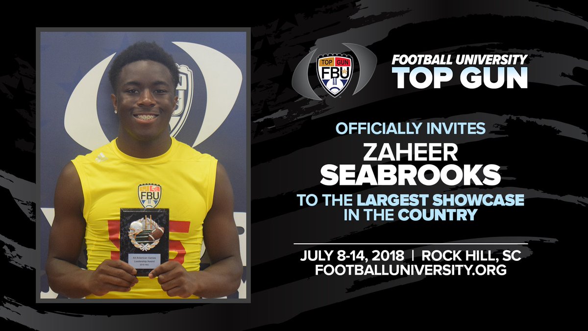 FBUcamp's tweet photo. After ballinโ at #FBUPhilly Zaheer Seabrooks punched his ticket to #FBUTopGun in Rock Hill (SC.) https://t.co/dTftCmskqM