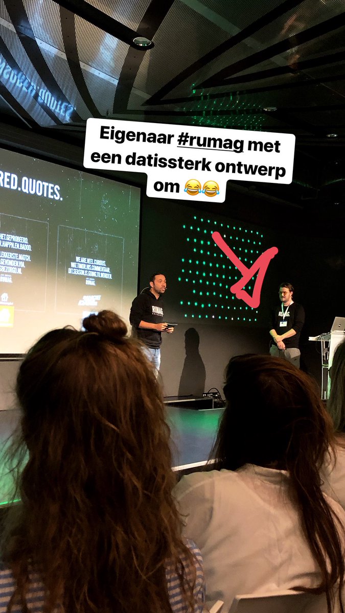 Sterkjr's tweet photo. Eigenaar @rumagnl met een #datissterk ontwerp om 😂😂
#goedverhaaljan #lekkerkort #okedoei #cfim18 #logo #datissterk https://t.co/OM1pB4XpWi