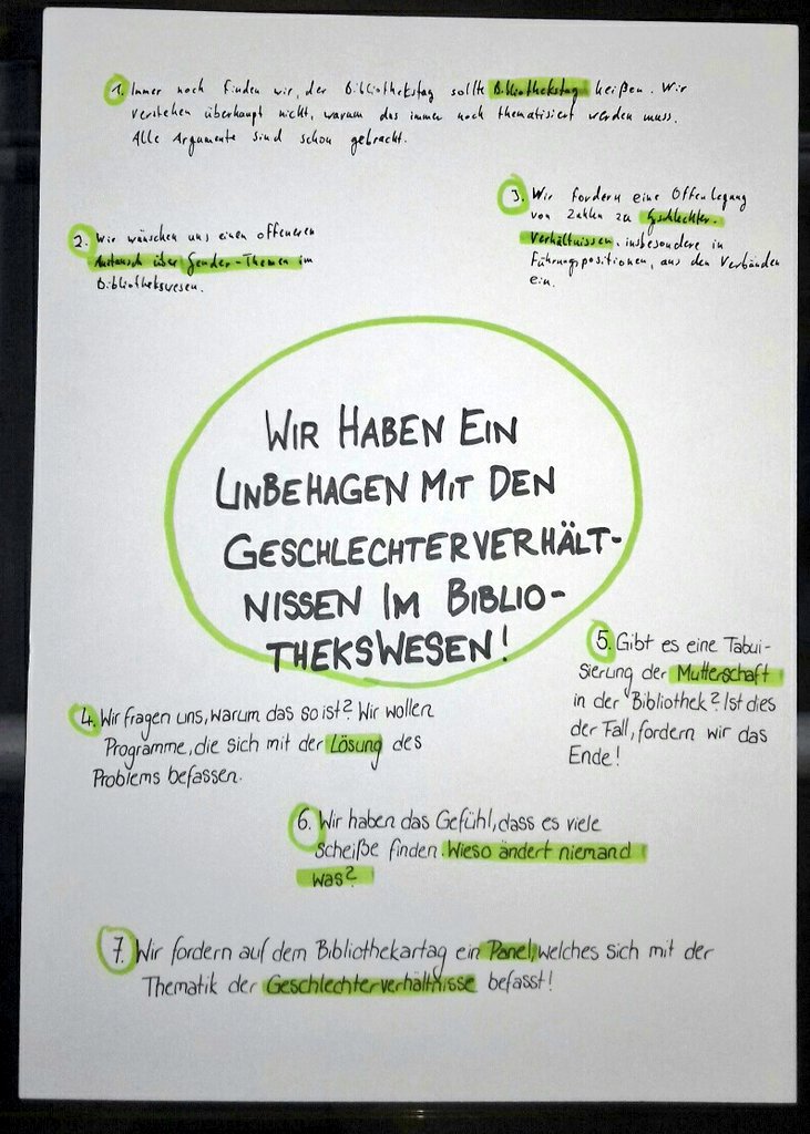 Erste fertige Seite eines Zines aus dem #critlib-Projectlab auf dem #bibtag18