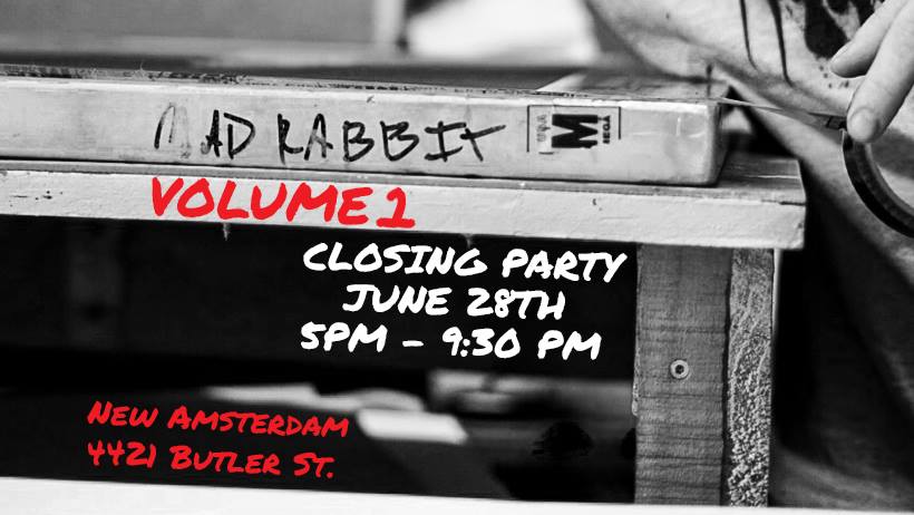 I'm excited to be co-hosting @Mad_Rabbit_Lab Closing Art Show at @newampgh in @lvpgh on June 28th. As part of @LiveMusicPGH's #30DaysOfMusic, we're sponsoring DJ @gladstonedeluxe house set. Join us for this #free event to support local #art + #music! #LiveMusicPGH