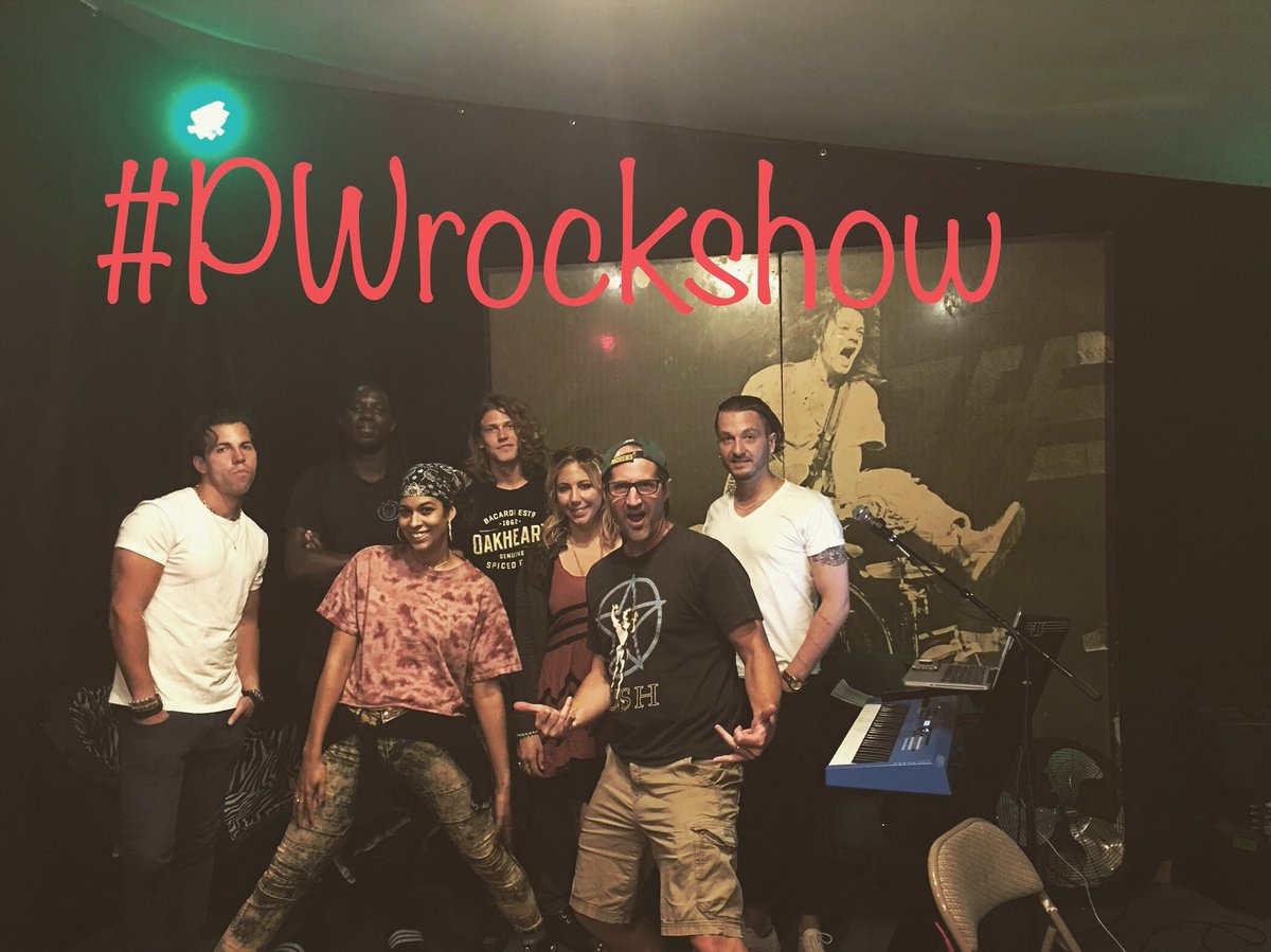 PWRockShow's tweet photo. Rehearsal watched over by none other than @eddievanhalen #rocknroll #rollingstone #buzzfeed #HFF18 @hollywoodfringe @TheBroadwaterLA https://t.co/HPsE61UMh0