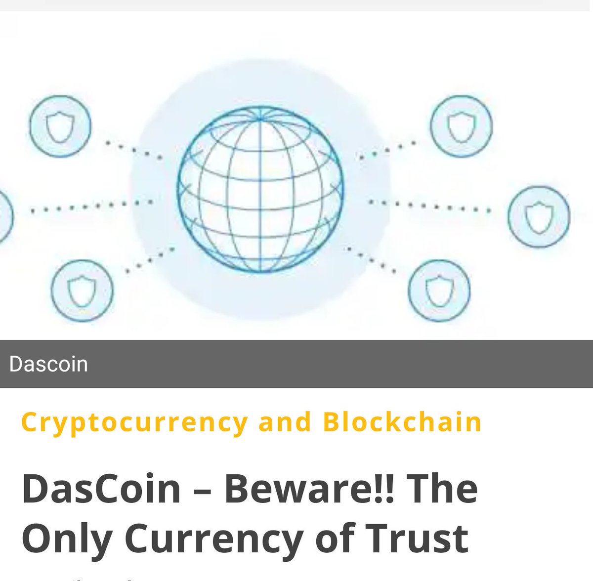 Tomovka81's tweet photo. TG Daily:" This will make it easier for people..." https://t.co/FGla2cgiMr
#CurrencyOfTrust #DasCoin #WebWallet #NetLeaders #DasPay #DasFinancial #Cryptocurrency #Blockchain #Crypto #Bitcoin
Join here & register:
https://t.co/5ECqs7seYf https://t.co/75ejHmKFmQ