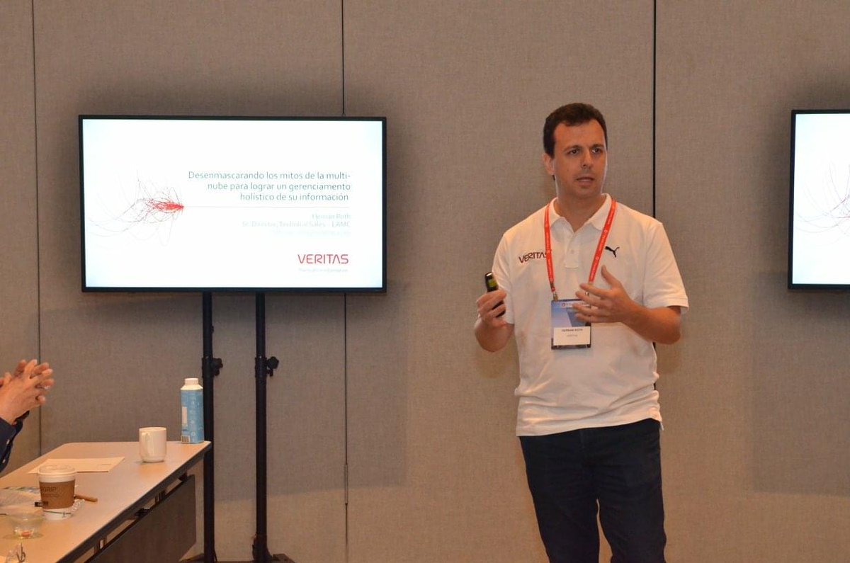 VeritasTechEvts's tweet photo. #TBT to last week at #ITForumLATAM! Thanks for including #TeamVtas in an inspirational event, @ITFORUM365! What's your biggest takeaway from the event? https://t.co/ySa08cvIzA