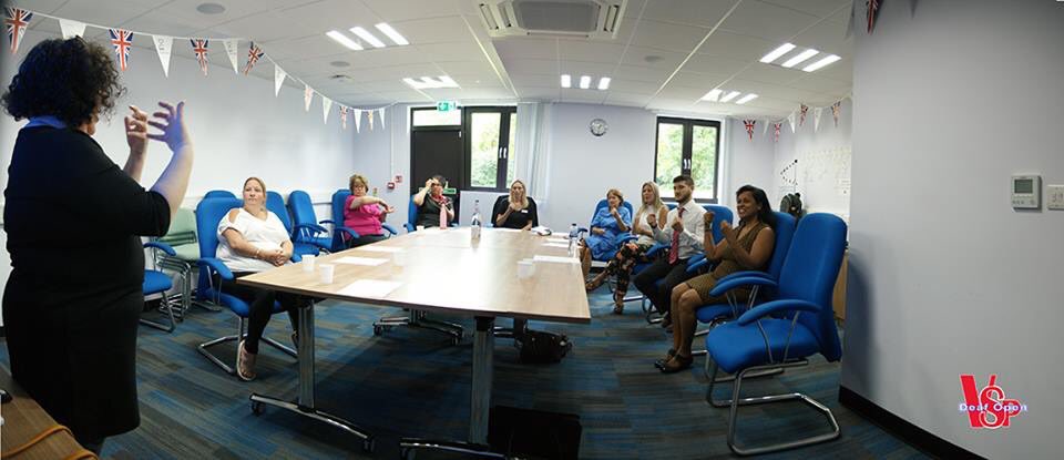 vspdeafopen1's tweet image. I enjoyed teaching Basic BSL to some of the staff at Spire London East Hospital. The flowers and wine were a beautiful gift to our team, thank you! 
They are looking forward to meeting some deaf patients In the future.