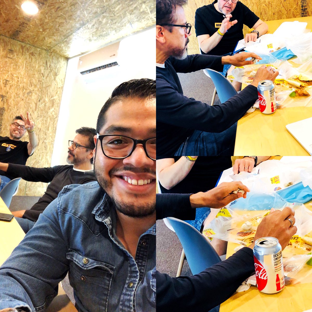 And his back <a href="/jaroficial/">Jesus Adrian Romero</a> ... Getting some of those pounds back. 🌮 🌮 #RetiroPeregrinaje