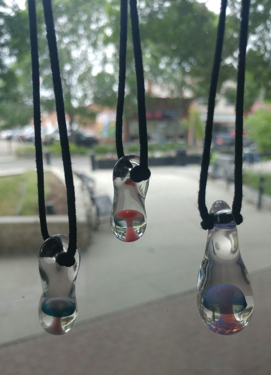 We updated our glass #essentialoil diffusers from #pixieglassworks. So many pretty colors to choose from now! And if you ever need to clean or switch oils we have cleaning kits too! #reddeer #madeinedmonton #ShopLocal