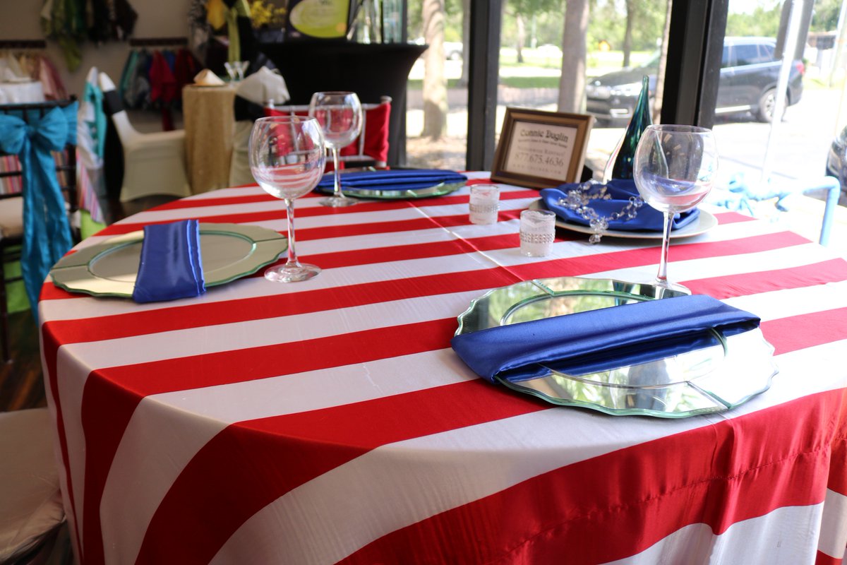 CDLinen's tweet image. Start planning the perfect look for your 4th of July Events!