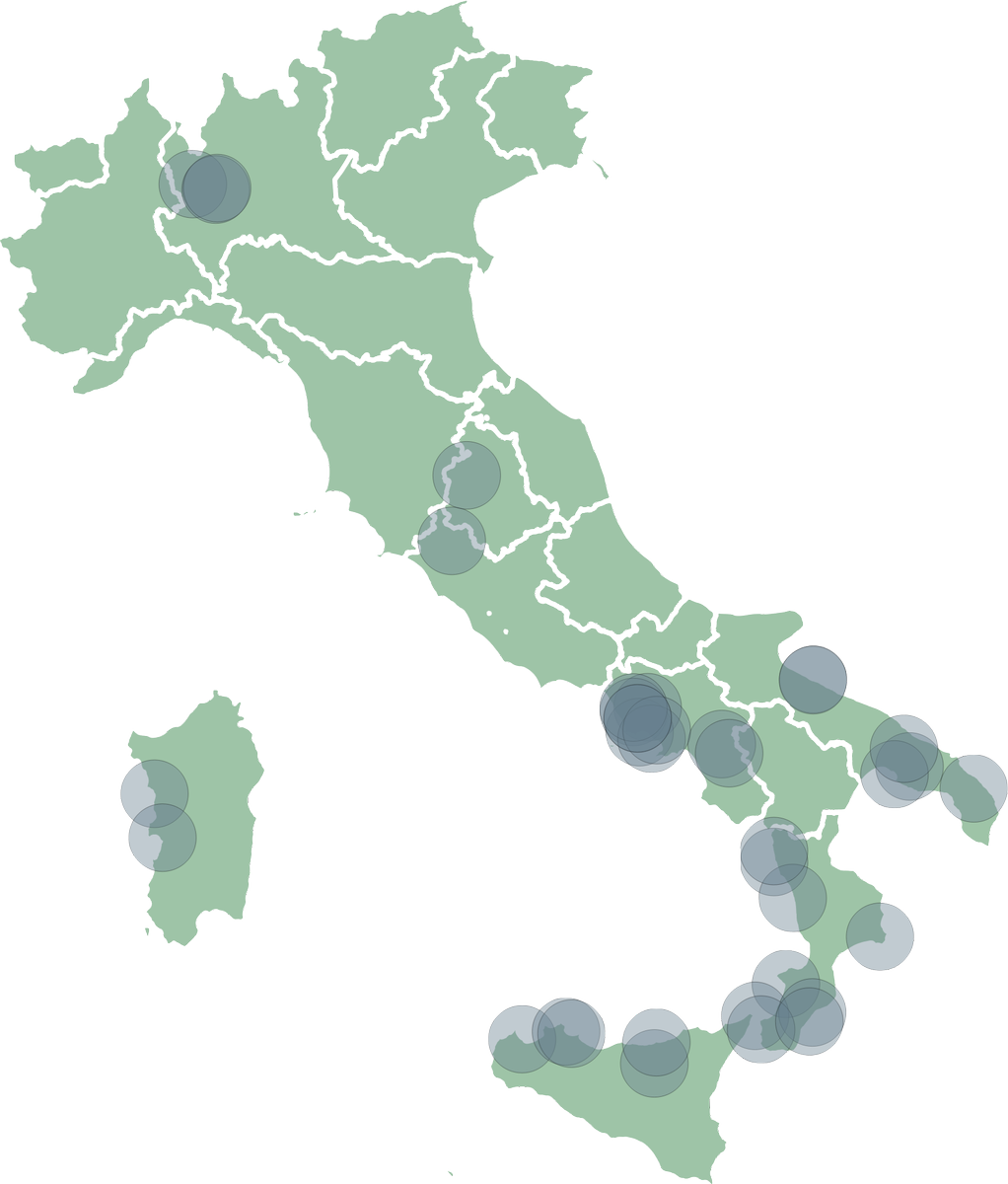 Monithon's tweet photo. Nella mappa ci sono i 37 esempi di ricerche citate nel nostro nuovo report sui risultati del monitoraggio civico: ognuna ha una storia da raccontare su un progetto finanziato con fondi pubblici!

https://t.co/UJXOIkhfc7

#Asoc1617 #Asoc1718 https://t.co/uC1B1lZfBE