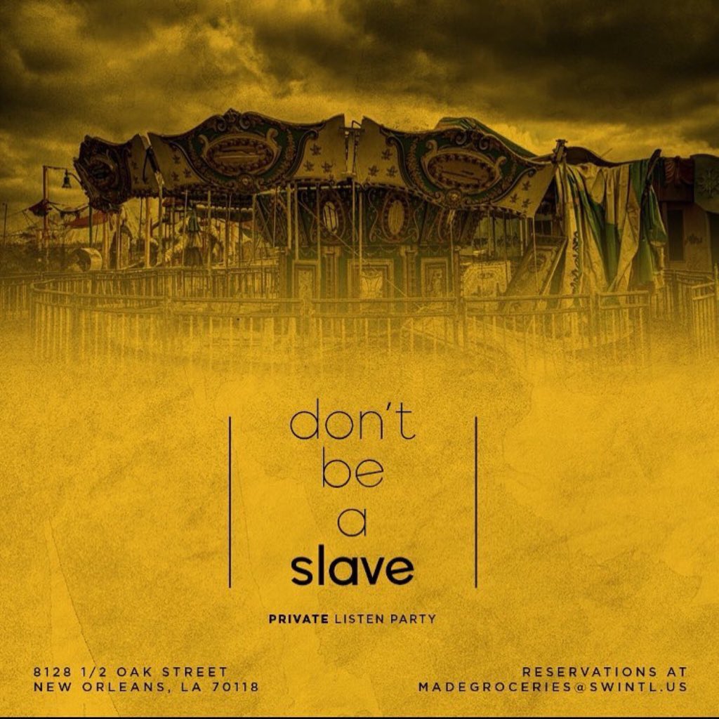 MadeGROCERIES's tweet image. Private listening party for #DontBeASlave LP !!! 🔥🎷🎟
(1st Independent album) 

RSVP via email on flyer.

Major Announcement to be made. Tastemakers, creators, &amp;amp; supporters Be in attendance to hear the news! Kick it, embrace the good energy, &amp;amp; build with us.