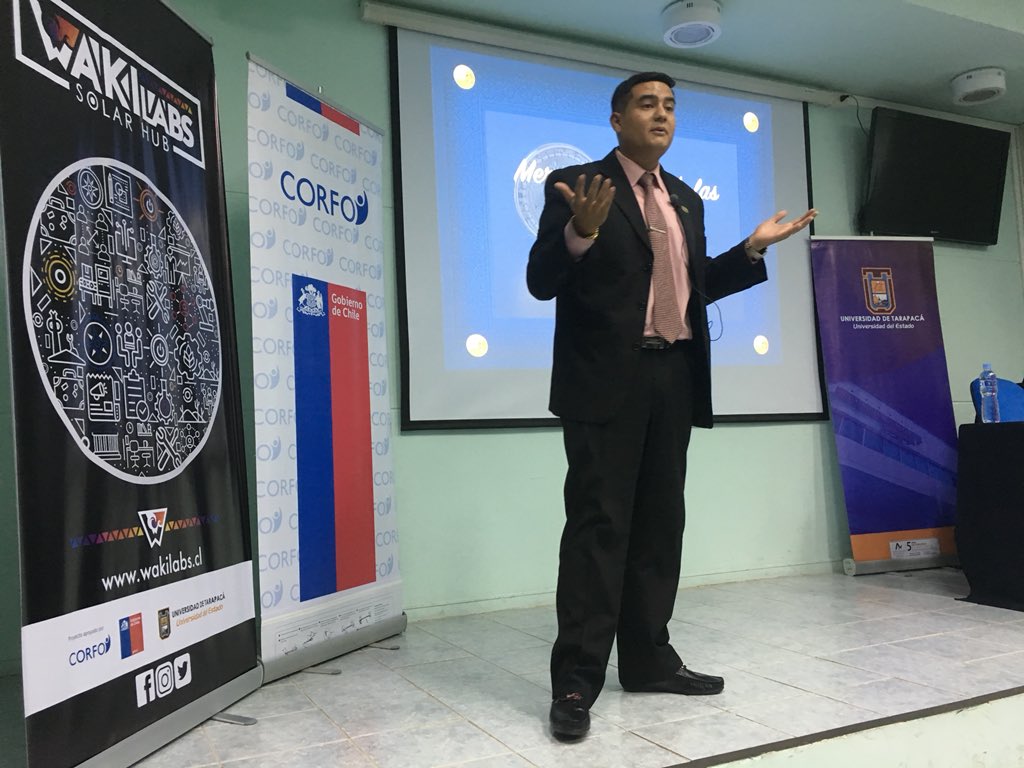 wakilabs's tweet photo. A esta hora Hugo Cohaila, ingeniero Agroindustrial, académico de la Universidad Privada de Tacna, hablando del mercado global de las Criptomonedas 
#UTA #Corfo #Arica https://t.co/kCiKMqO7mu