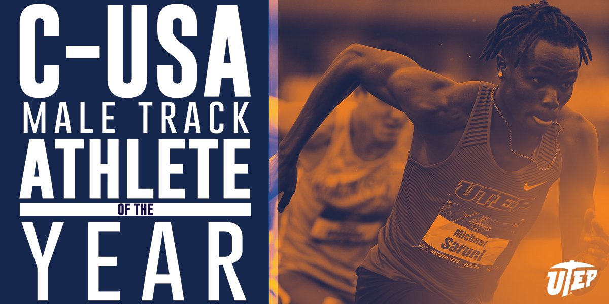 UTEPTrack's tweet photo. Congratulations to Michael Saruni on being named @ConferenceUSA Male Track Athlete of the Year! Saruni is the third Miner to receive this honor, previously by Emmanuel Korir and Anthony Rotich!
#MinerFast | #EPMAD ⛏️ https://t.co/R68slc6jkg