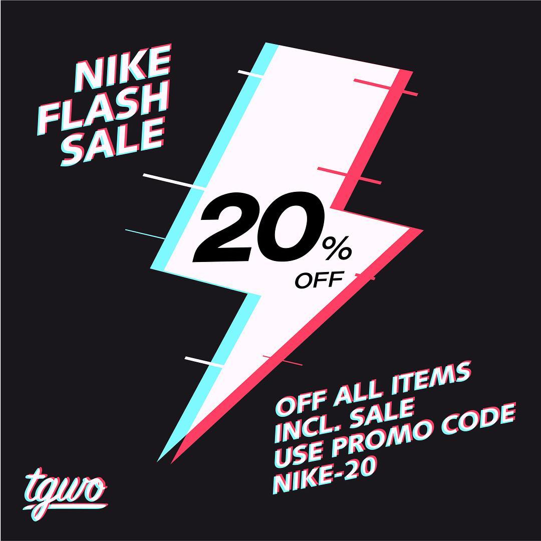 nike flash sale code