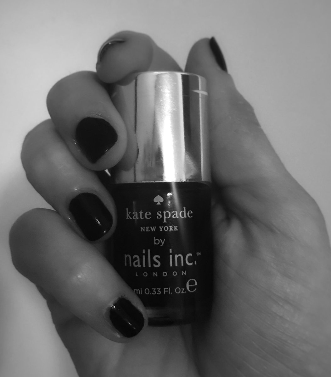 Sam_Crispin's tweet photo. Still finding last weeks events difficult. Apt that my #katespadenewyork polish is black. We never know how others are doing unless they let us in to their world. Seek guidance &amp; support available...because it is available somewhere. #listen #trust #youareloved #youareenough ; https://t.co/O3BSwrGEaZ