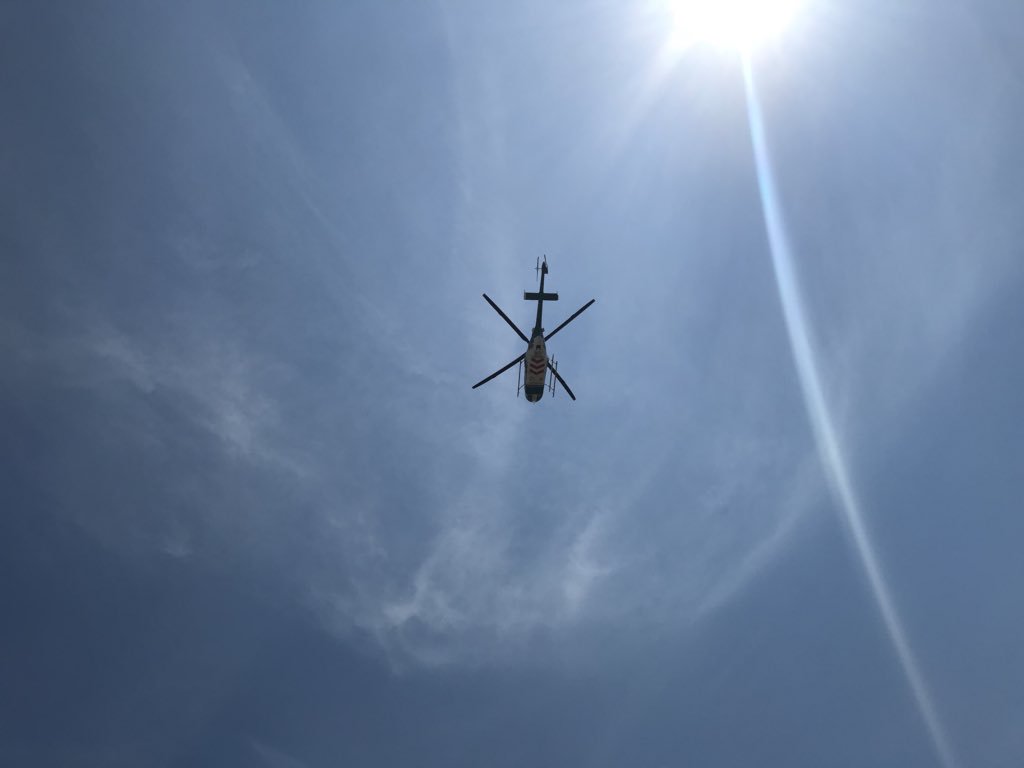 ArFB's tweet image. A simulated, but very authentic trauma  experience highlighted the day for Texarkana M*A*S*H camp students today. They took part in the real-life scenario as a young man with serious injuries was med-flighted to a local hospital and treated. #LifeNet #exploringcareersinmedicine