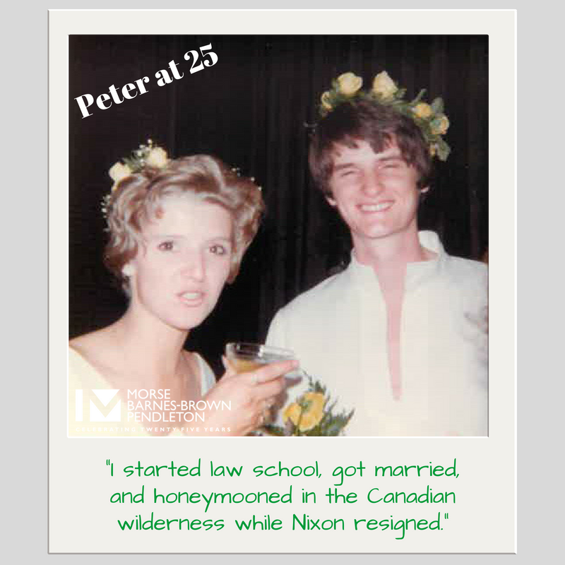 Morse's tweet photo. #MBBPat25 Apart from being ahead of the curve and getting married in a #flowercrown before it was the trendy thing to do, Peter Barnes-Brown spoke at public events in opposition to the Vietnam War. https://t.co/XWoTVl7aov https://t.co/uWFuW66uwD