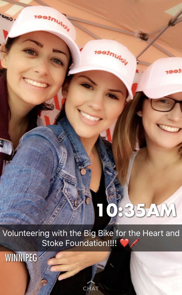 volunteenwpg's tweet photo. Today we’re volunteering with Heart &amp; Stroke BIG BIKE event! 🚴🏻‍♀️❤️🖍 what a great day for learning about how to live a healthy life and know the signs of heart disease and stroke! #bigbike https://t.co/InGMWgJBPY