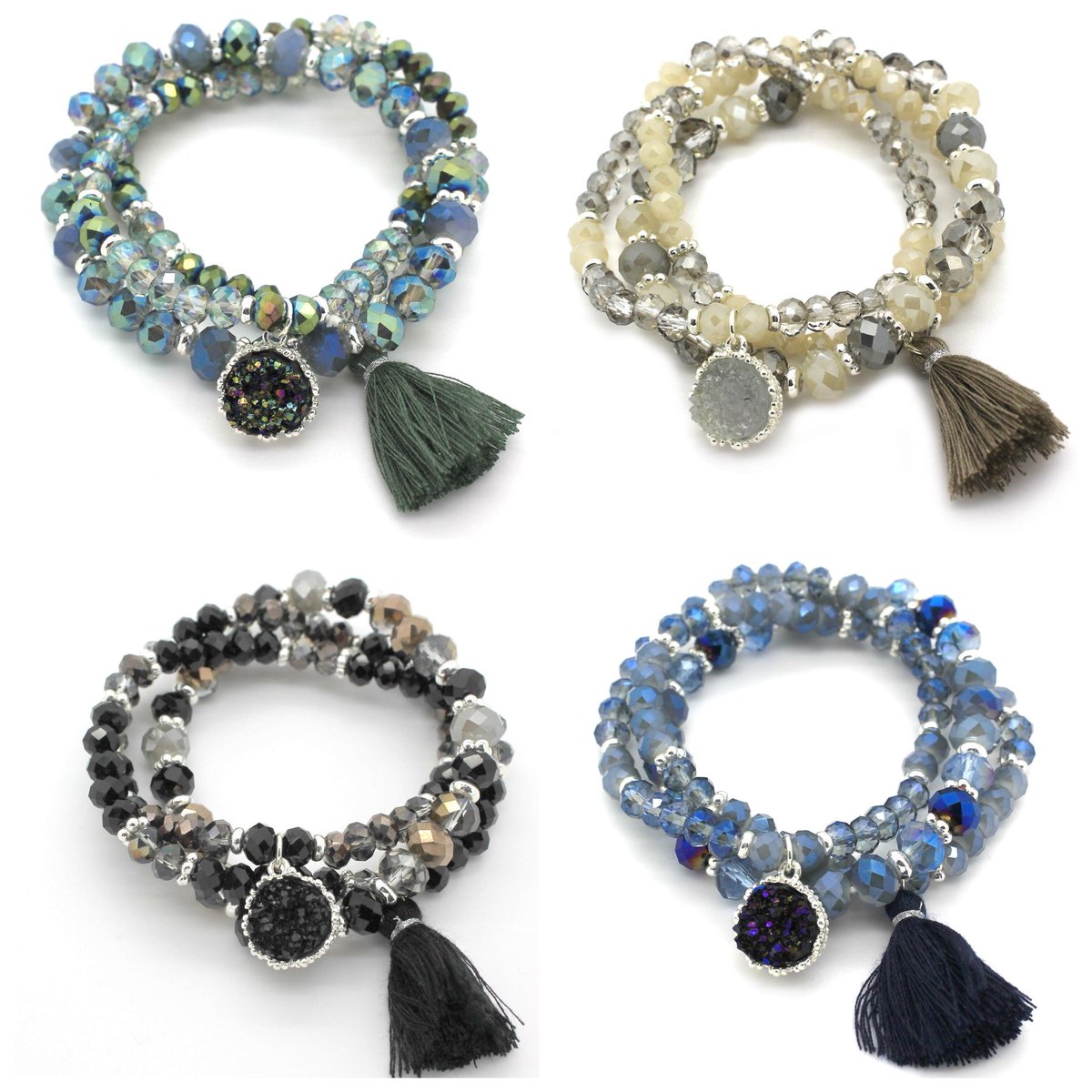 LunacyBoutique's tweet photo. Newness #beaded #beadedbracelet #druzy #druzybracelet #greenbracelet #blackbracelet #creambracelet #bluebracelet #bohobracelet #bohostyle #sparkly #giftsforher #giftsforgirls #lunacyboutique #womensboutique #accessorylover #accessorystore #boutique #jewellery #womensjewellery https://t.co/b20Af3HsiM