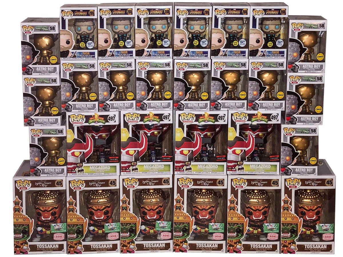 PopGeekCo's tweet photo. Mystery Box Mayhem! So far a few lucky people have claimed their grand prize, don't miss out!  Great discount on POPs, and also a chance to win a grand prize like Thor GITD Exclusive or Orange Tossakan! https://t.co/kUrhiYapAT  #popgeekcollectibles  #funkopop #originalfunko https://t.co/eBph2cWGck