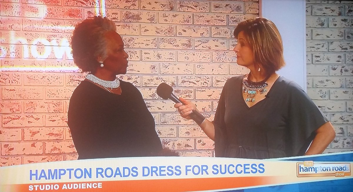 DFS_HR's tweet photo. Had the fabulous opportunity to speak about the wonderful programs and work we do for the women that we serve in our community. @HR_Show  @WavyNews10  @DFS_HR  REMINDER! The "Little Black Dress Wine Social" is tomorrow from 6pm to 8pm. https://t.co/QmhBTTh9og https://t.co/BCrnrsdkpn