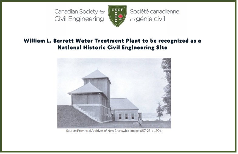 FredConvCentre's tweet photo. An exciting day for @CSCE2018 & @CityFredGov as today marks the official day where the William L. Barrett Water Treatment Plant is being recognized as a CSCE National Historic Civil Engineering Site https://t.co/BTfe8cQezx #CSCE2018 #Fredericton #NewBrunswick https://t.co/qMy2KcRmCQ