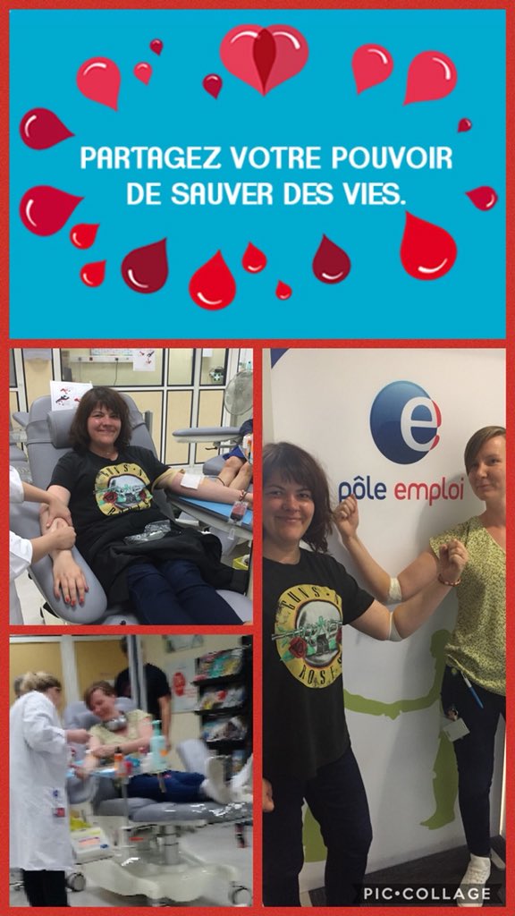 #JourneeMondialeDuDonDuSang On se mobilise entre collègues ! A qui le tour ?#OnNeLacheRien #AvecPoleEmploi @poleemploi_HDF <a href="/EFS_Officiel/">EFS</a>