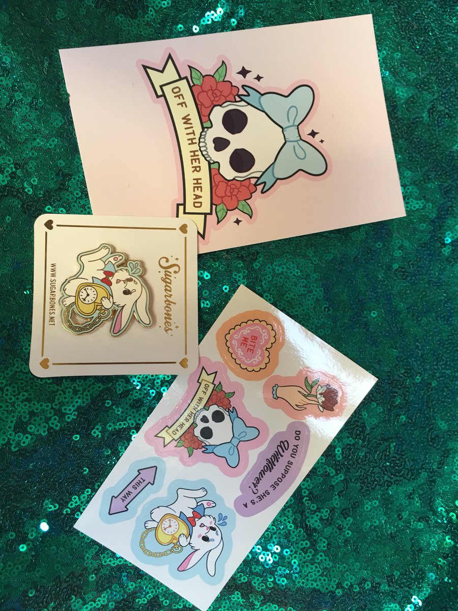 Hazelelstone's tweet photo. This is the cutest yet! So excited to receive my @_sugarbones pin club for this month! 😍💕 https://t.co/XPUr3PcJBL