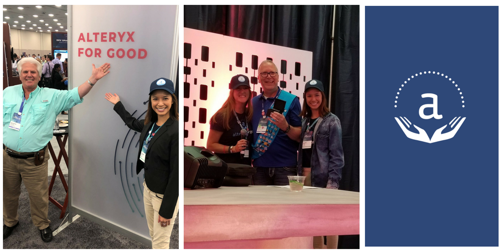 alteryx's tweet photo. #ICYMI Rich Balter &amp; @MarqueeCrew are our 2018 #AlteryxForGood Champions, which we announced at #alteryx18. Both are huge advocates &amp; ambassadors for the AFG program, leading their user groups &amp; philanthropic initiatives with their communities and also abroad! Thank you both! https://t.co/E2oV60Miw0