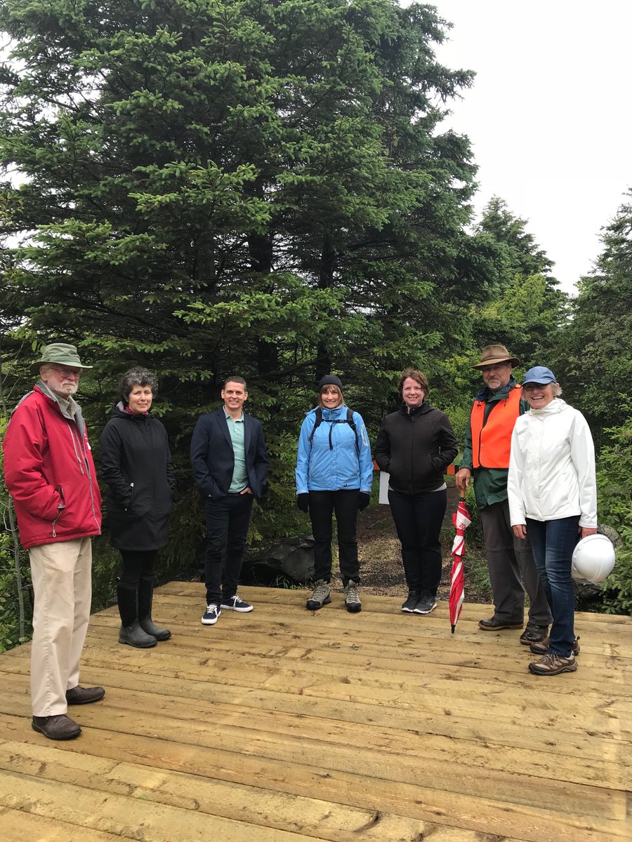KristenGabora's tweet photo. Great meeting on ⁦@thegreattrail⁩ with trail builders and volunteers in East Chezzetcook, Nova Scotia ⁦@NSTrails⁩ https://t.co/VzXUEuf2ds