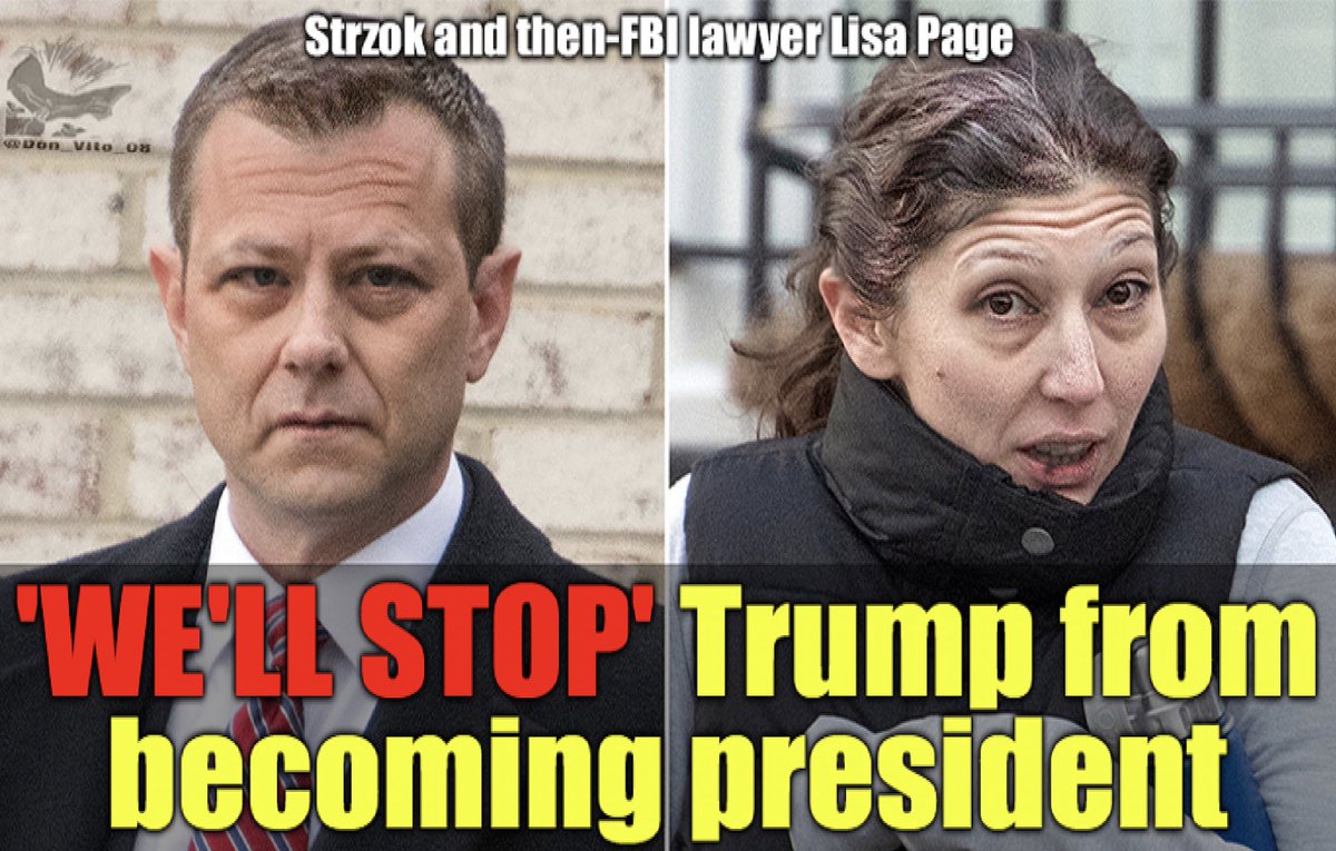 Don_Vito 🇺🇸 on Twitter: &quot;Breaking News: FBI agent Peter Strzok, a key  investigator on the #CrookedHillary Clinton email case, said in an email  that “we” will stop Trump from becoming president. This