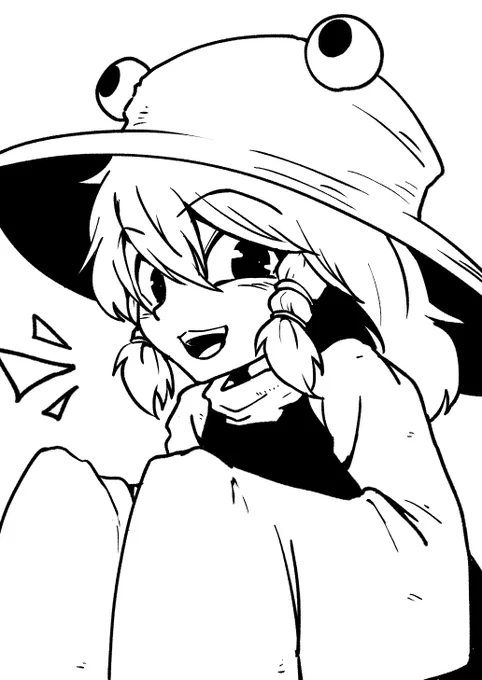 東方落書き
諏訪子 妹紅 アリス 