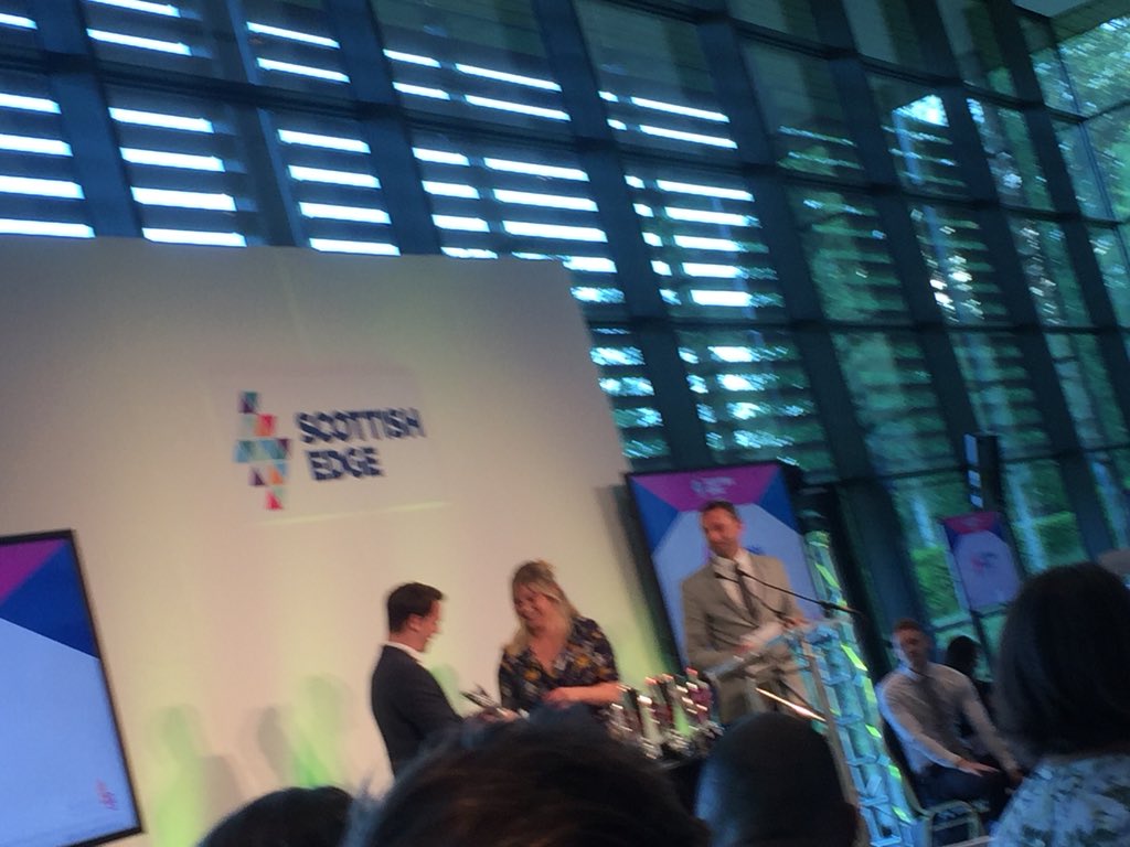 WEScotland's tweet photo. Off we go with #Edge12 and the Young Edge winners. Great to see the entrepreneurial spirit blazing a trail in #Scotland #talent #business #economy https://t.co/OaG8kYz6tp