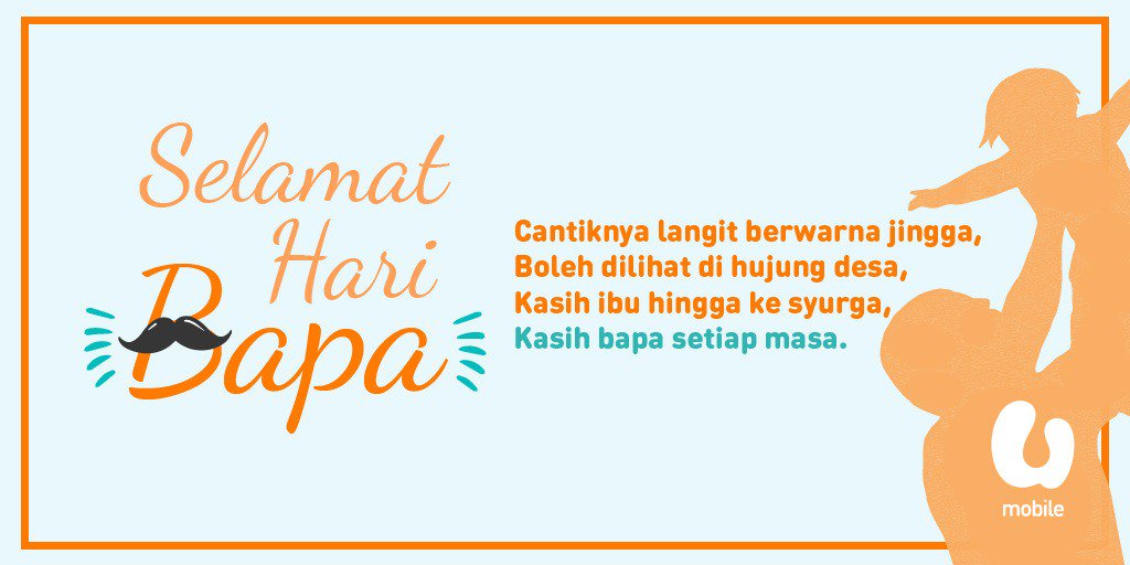 U Mobile On Twitter Selamat Menyambut Hari Bapa Jom Balas Pantun Kami Sebelum 19 June Bersempena Hari Bapa Sebab Ada 3 Hadiah Misteri Untuk Korang Menangi Bolehlah Beri Hadiah Misteri Kepada Bapa