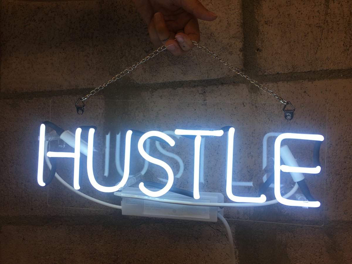 widsix's tweet photo. ๐จ GIVEAWAY UPDATE ๐จ
You've got ONE day left to enter to win this sick #Hustle neon sign. Head over to our #WIDSIX Instagram to enter! https://t.co/6wbTncIhWQ