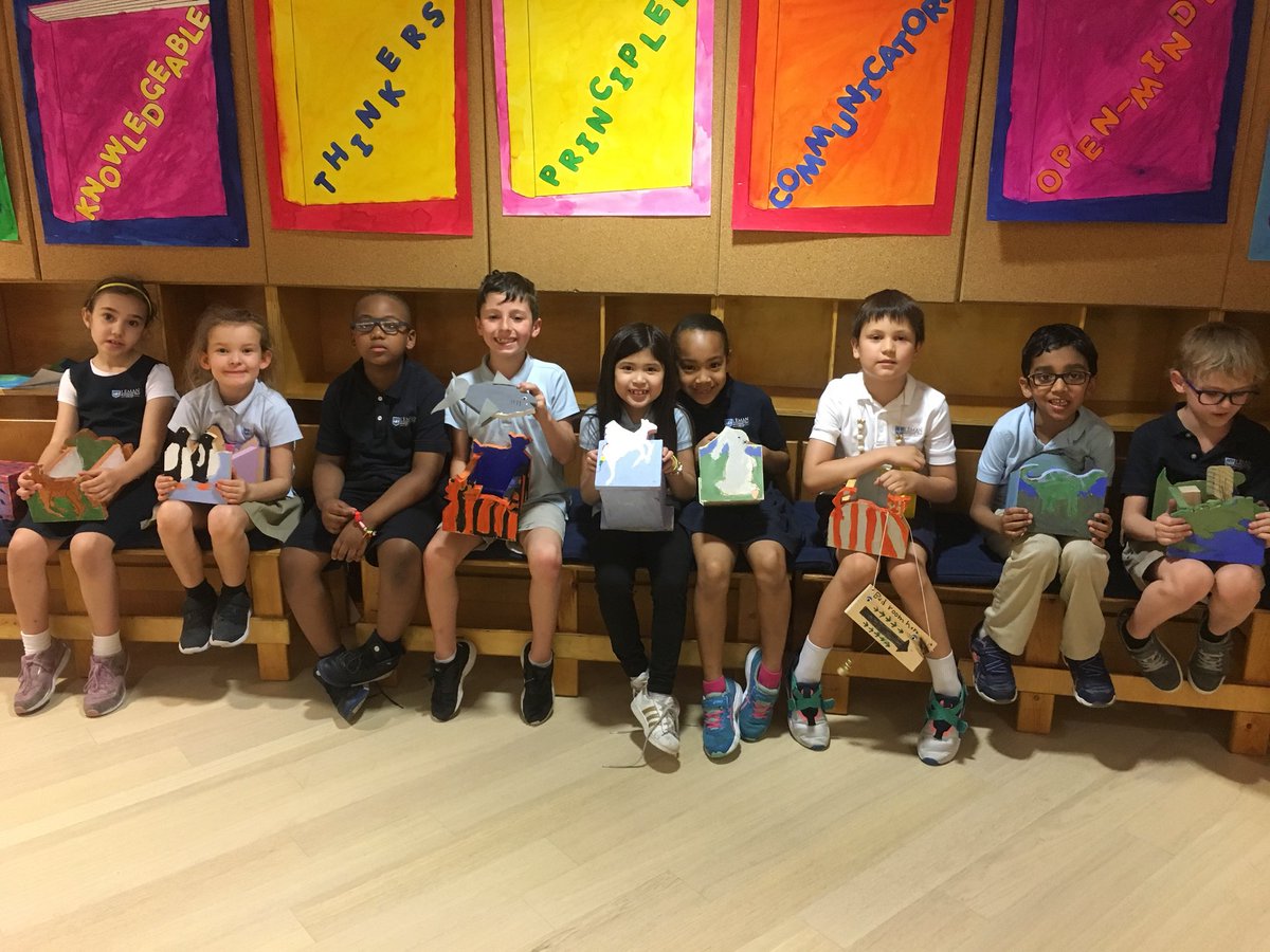 LMPSwoodworking's tweet photo. Last class of SY 17-18. Rising @LemanManhattan 2nd graders with their animal boxes. Happy Summer! @LMPSFineArts @LMPSwoodworking https://t.co/FEE5WAoCTl