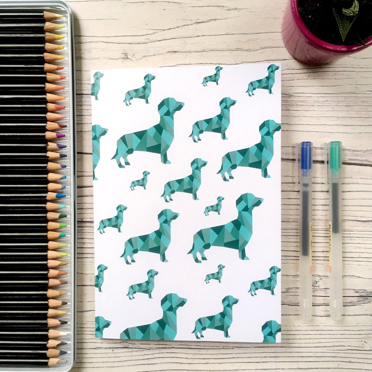hatchlingmakes's tweet image. A couple happy dances this week as I’ve launched my newest product - notebooks!! I’m so so thrilled with how they came out - everyone seems to be loving the dachshund and not the bear though! bit.ly/HMStationery #justacard