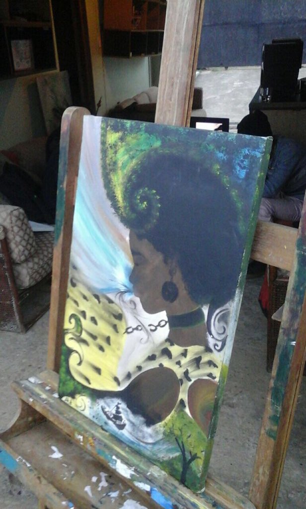 AfriHand's tweet photo. Tittle : Sister Melonen

Story line : Inspired By ORIGINS AND SPIRITUALITY

Medim : ACRYLIC ON CANVAS 

Artist : Brother-B (BRB)

Price : Negotiable .
#AfricanEntrepreneurs https://t.co/Gru3NC3Ejz