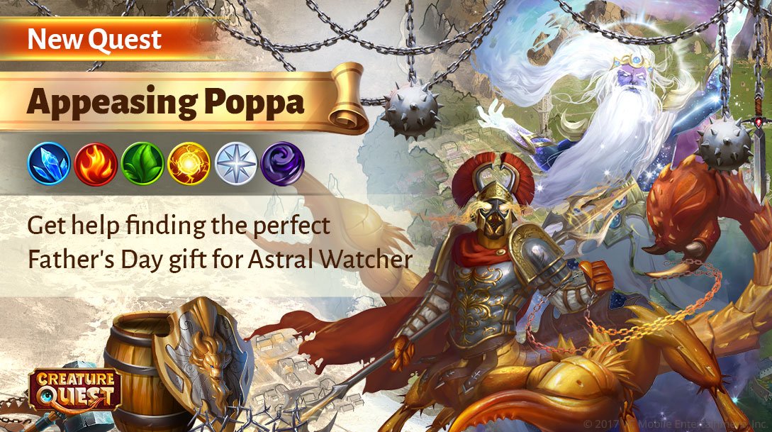 Battle the brand new Legendary Creature, Scorpion Imperator, in this new #FathersDay seasonal Quest! #CreatureQuest