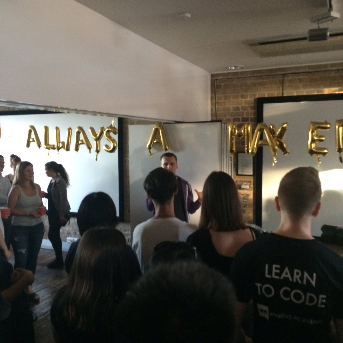 SaraTateno's tweet photo. 1500 makers strong! Changing the tech ecosystem for the better. Onwards and upwards @makersacademy #alwaysamaker https://t.co/nHkqpmzntw