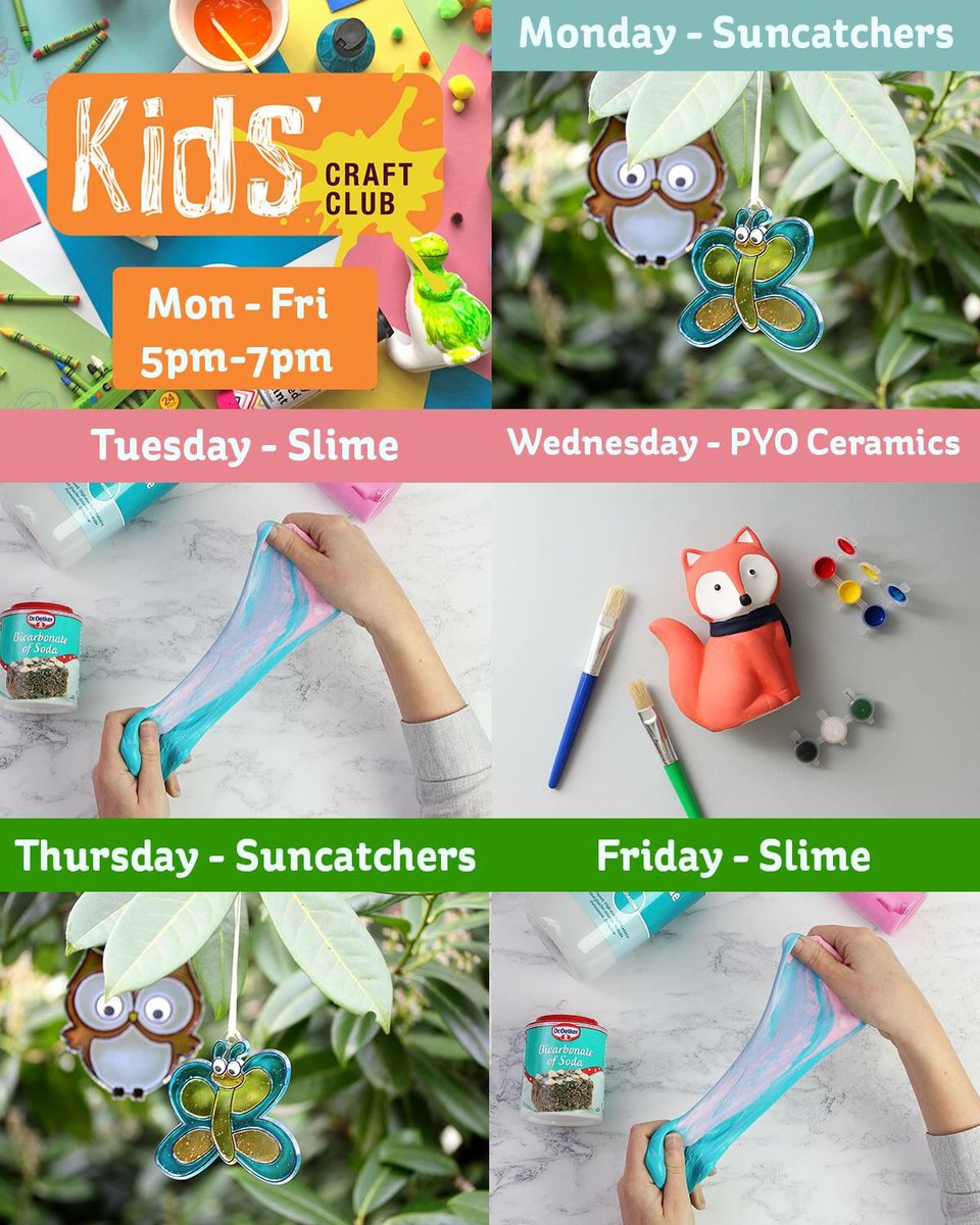 Looking for something to keep the kids busy after school next week? From Monday 18th June, for one week only, we're holding FREE Kids' Craft Club workshops from 5pm - 7pm! 

For more information, check out your store’s events here: hobbycraft.co.uk/storefinder
