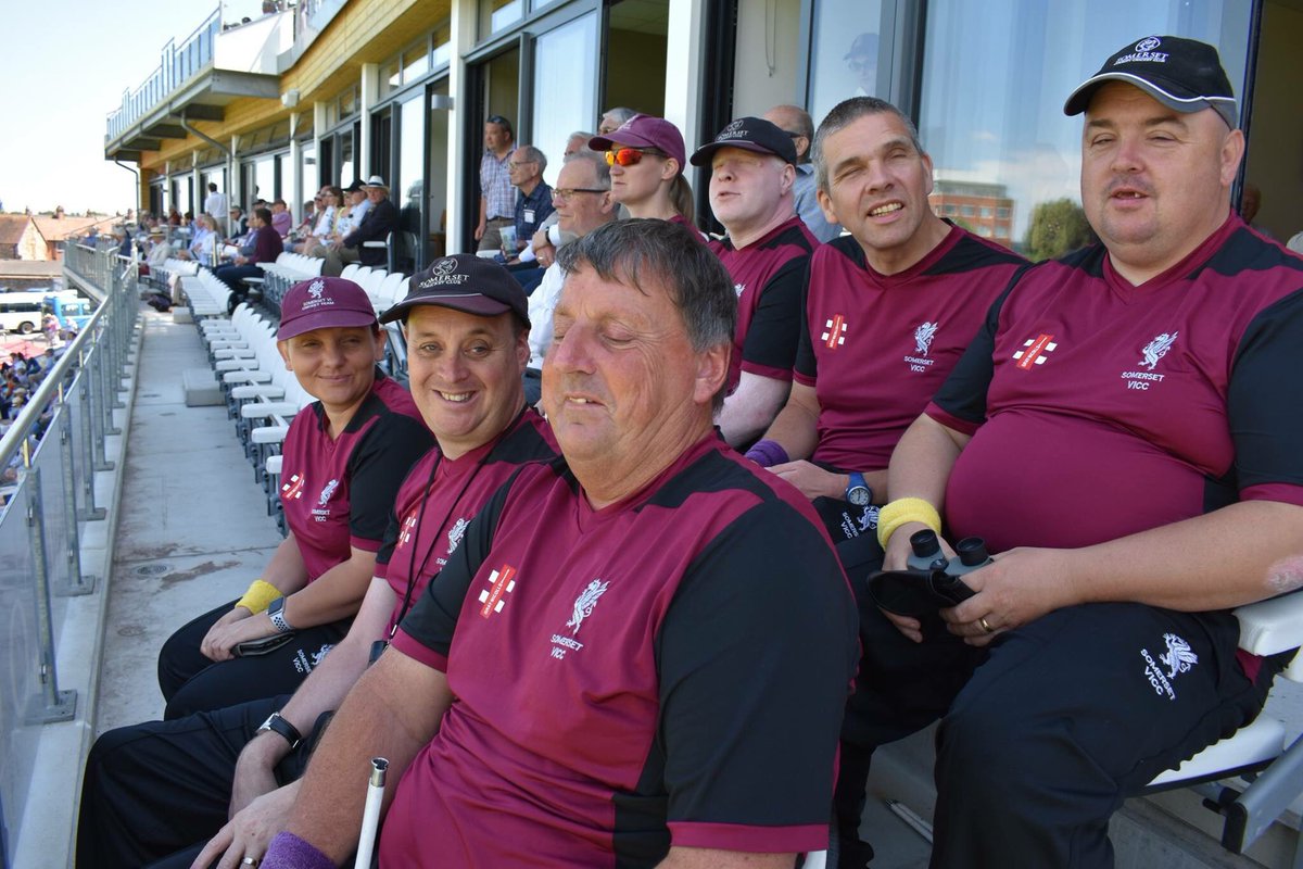 SomersetSight's tweet photo. Did anyone go to the #cricket this week? I did and took photos of #Somersets visually impaired cricket team. They were fab!! #Somersethour #blind #cricket #taunton https://t.co/HxyAexrN4y