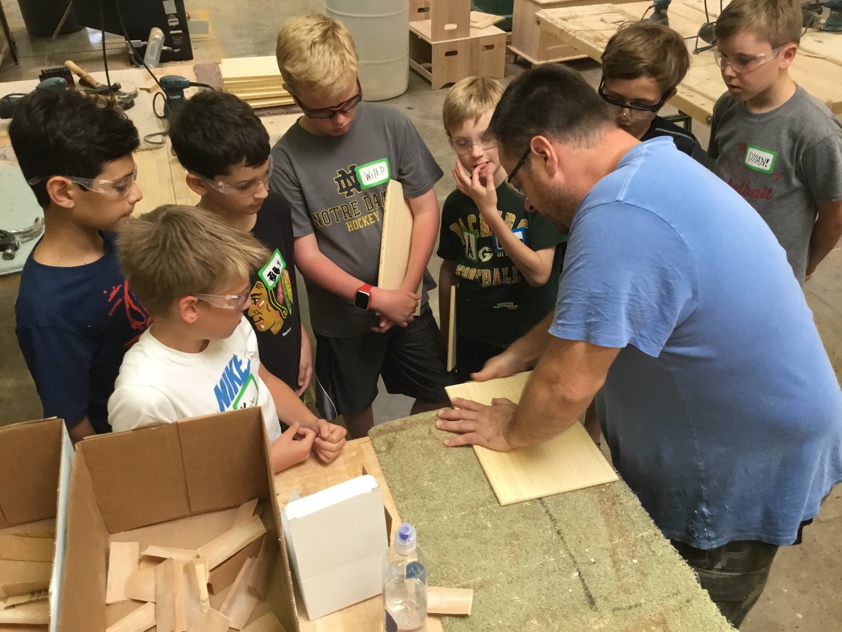 LT_Applied_Tech's tweet image. LT Summer STEM Camp Day Afternoon Session #STEM #woodworking #LEDCircuits