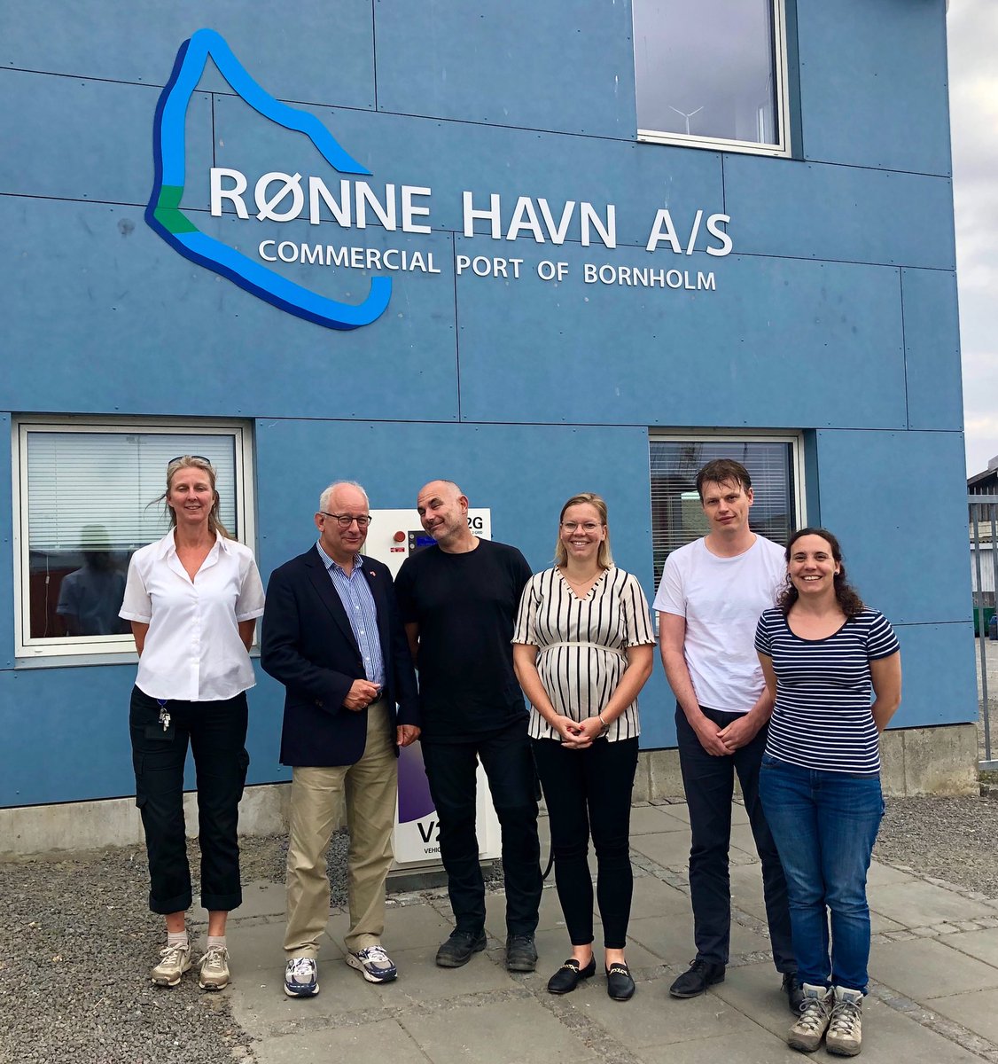 Great visit to BosKalis base at the port of Rønne on #Bornholm, laying the cables for the new #Arkona windfarm. #RenewableEnergy #windpower