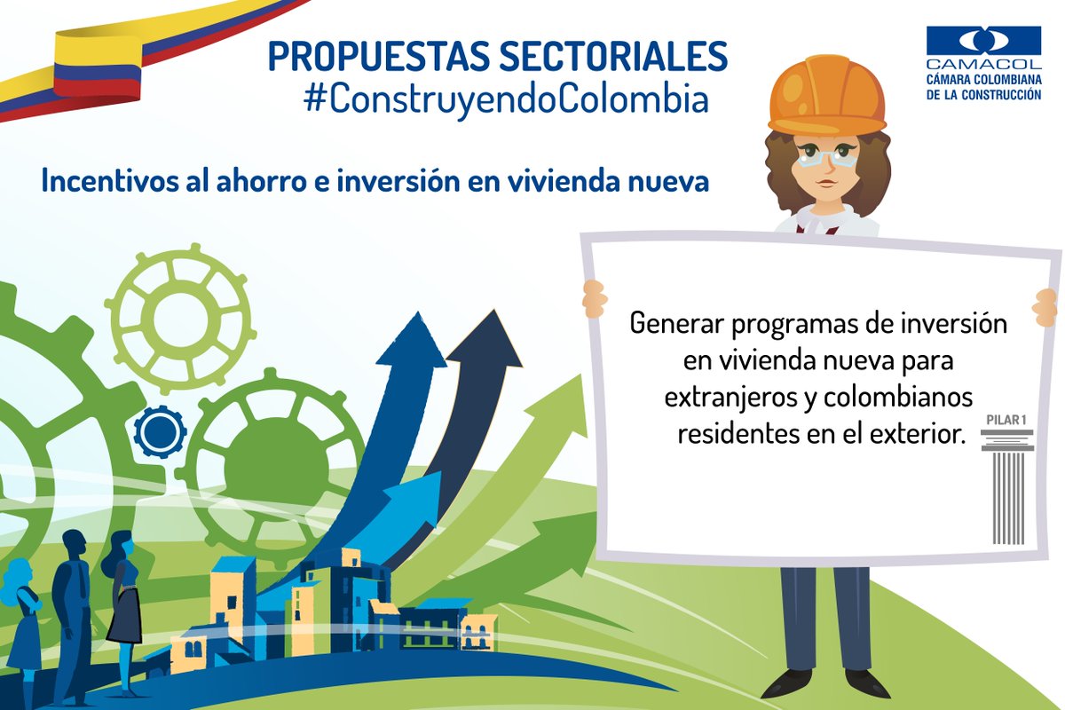 Camacolvalle's tweet photo. Camacol propone más programas de inversión en vivienda nueva para extranjeros y colombianos residentes en el exterior. Conozca más de las #PropuestasCamacol en https://t.co/6oq1WWIeI3 @CamacolColombia https://t.co/1dMj5tts8x