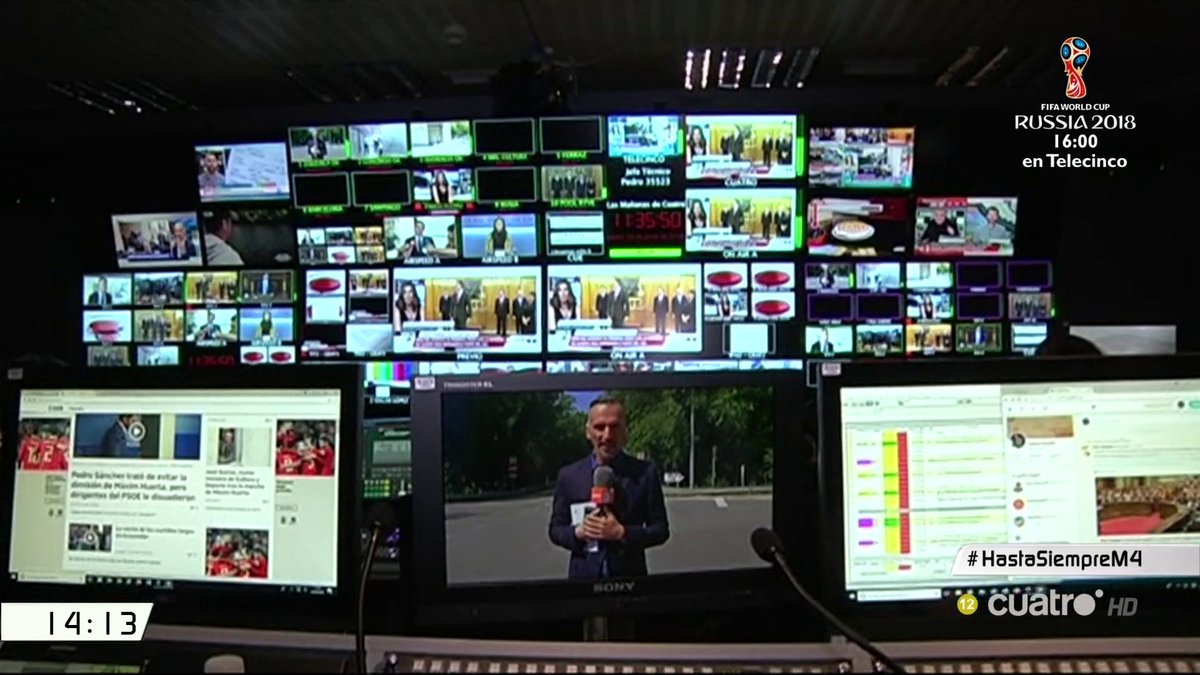 jesusmcn24's tweet photo. Una grandísima perdida para el mundo de la televisión y del periodismo de este país el cierre de @mananascuatro, desde sus inicios en el 2006 junto a Concha García Campoy. Enorme el trabajo del equipo capitaneado por @Ruiz_Noticias. Mucha suerte a todos. #HastaSiempreM4 https://t.co/hGh5YFOEKo