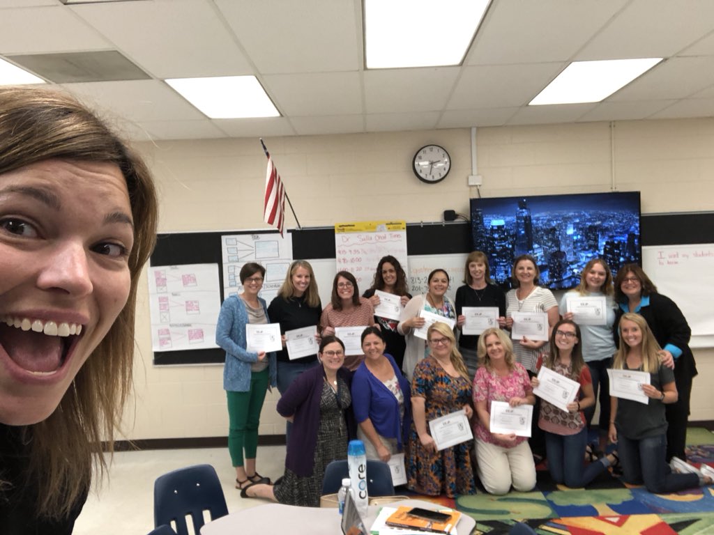 End of workshop selfie! Collaborating with these teachers is truly a pleasure! #ChangeTheWorld #LATIC @PSBrickman  <a href="/mackwall11/">Mackenzie Wallace</a> <a href="/_KelseyStevens/">Kelsey Stevens</a> <a href="/JessicaLHeck/">Jessica Lutzke Heck</a> <a href="/MrsAKrouse/">Mrs. Krouse</a> <a href="/MsBrown2ndgrade/">Rachell Brown</a> <a href="/rachelfrantz3/">Rachel Frantz</a> <a href="/RenbergSharon/">Sharon Renberg</a> <a href="/nsulla/">Nancy Sulla</a> <a href="/CWTESPrincipal/">Julie Marks</a>