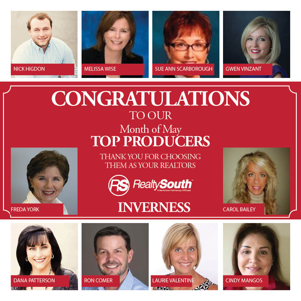Congratulations to our Top producers in the month of May! We are so excited you are a part of our family🏡🙌