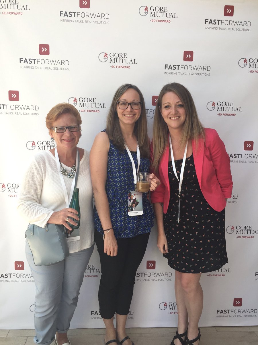 mimipears's tweet photo. With my Ann and Ashley at #GoreMutual #FastForward @ashdemolder https://t.co/jR2AV1RHsB