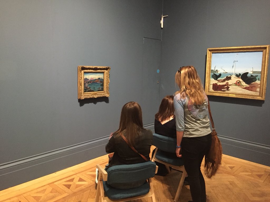 MAGlearning's tweet photo. Great to welcome @ManchesterCares to the gallery this evening as part of their social programme talking about when we feel most creative and exploring art on display #connectingneighbours #reducingloneliness https://t.co/EFaFCnk5Uz