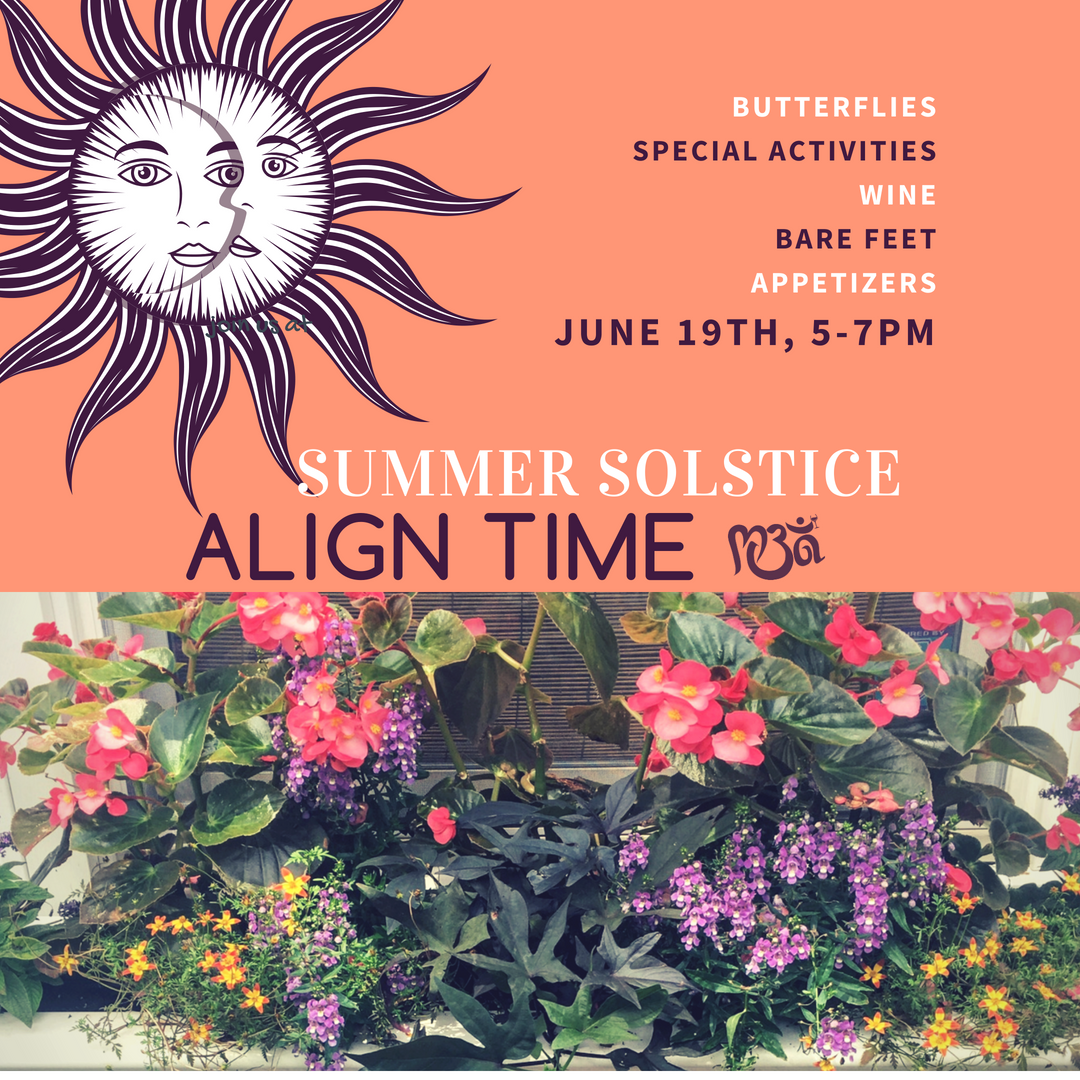 MindBodyAlign's tweet photo. This Tuesday we have a special #SummerSolstice Align Time for members! This is a chance for our ladies to relax, have a glass of #wine, & get to know each other. Have a friend who wants to come? Bring them along! This Align Time is going to be really special.... #MindBodyAlign https://t.co/hB6gVq3RWD